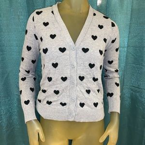 Forever 21 Heart Cardigan